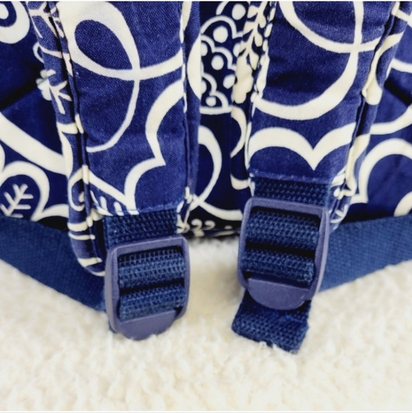 VERA BRADLEY Navy Blue Twirly Birds Backpack - Picture 5 of 16